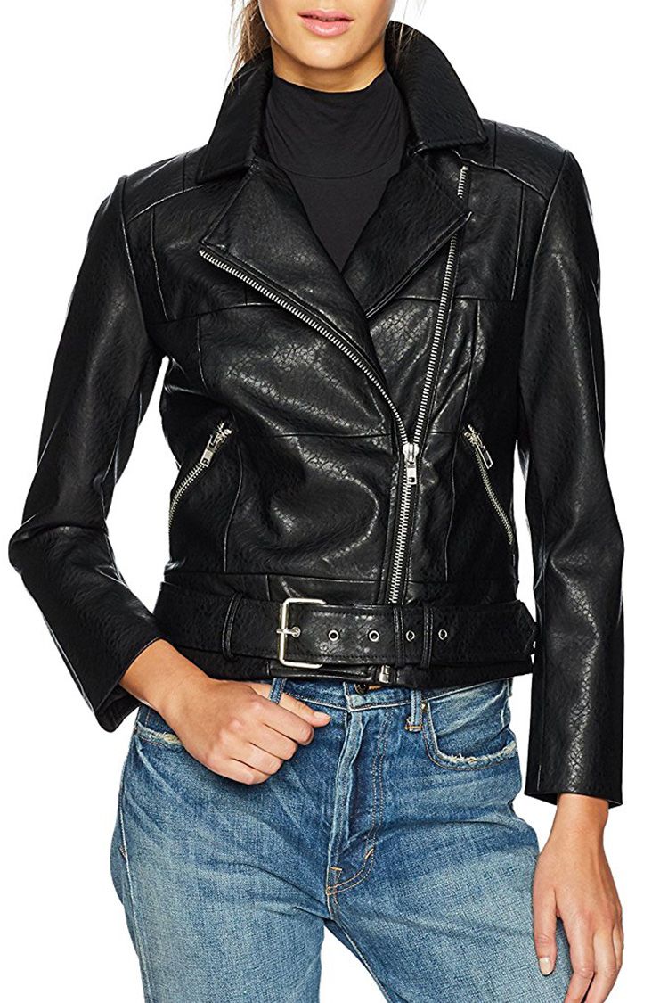 10 Cute Leather Moto Jackets for Spring 2018 Womens Faux & Leather