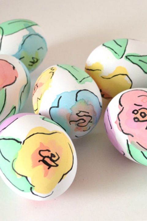 Floral Easter Eggs DIY