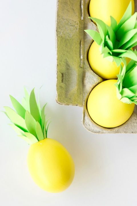 Pineapple Easter Egg DIY