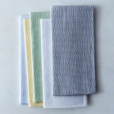 Dot and Army Seersucker Cloth Napkins 