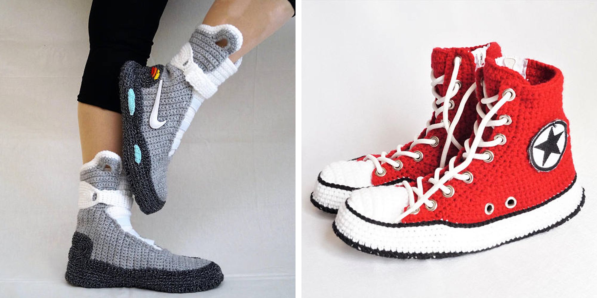 knitted nikes