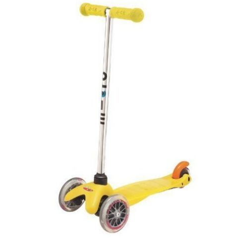 kids yellow scooter
