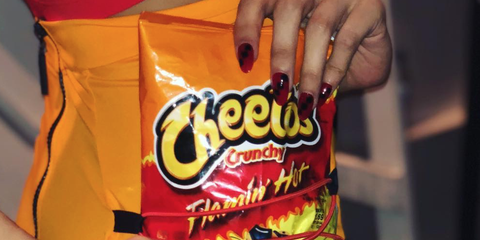 Chromat at New York Fashion Week (NYFW) had a model on the runway with Flamin' Hot Cheetos