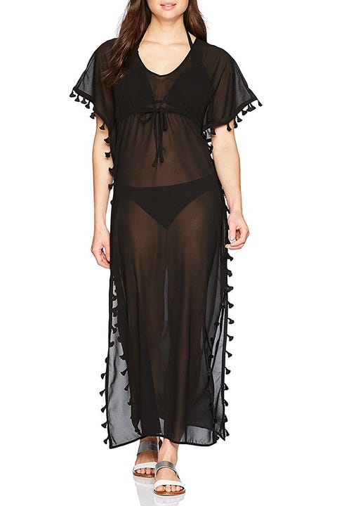 black caftan swim coverup