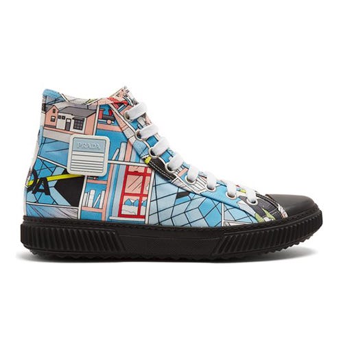 prada canvas high tops