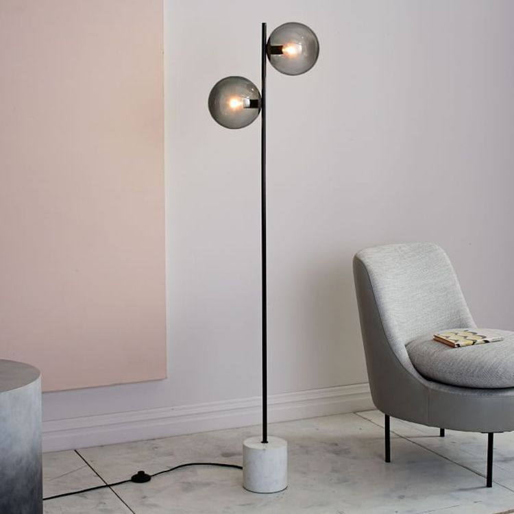 sphere and stem table lamp