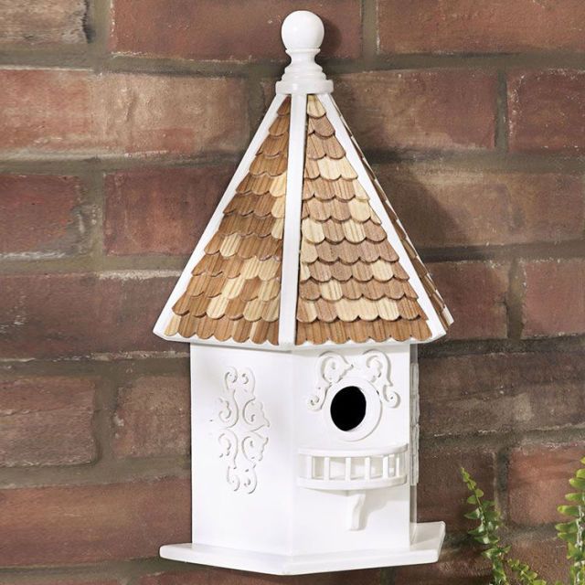 Decorative Bird House dekohaus Nest Box Wooden House Deco Cottage Mini Birdhouse 