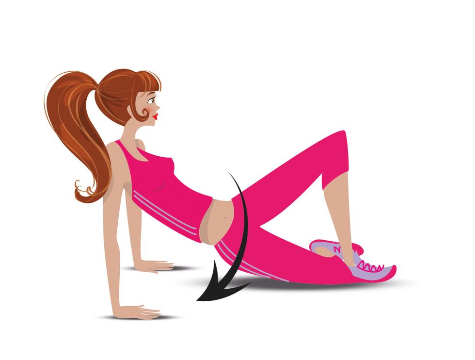 Pink, Cartoon, Sitting, Illustration, Fictional character, Clip art, Art, Magenta, High heels, Kneeling, 