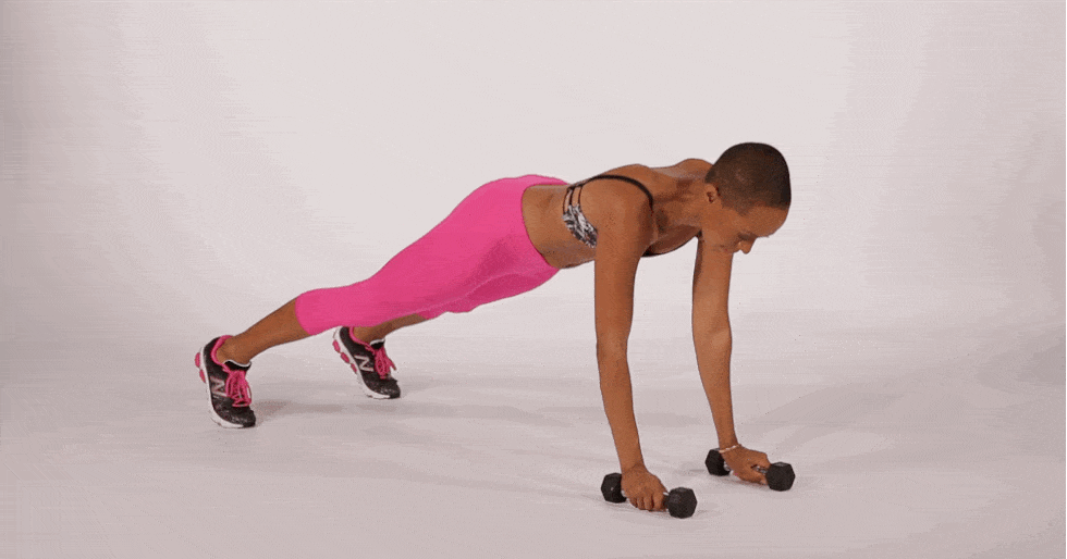Arm, Press up, Pink, Shoulder, Leg, Thigh, Joint, Physical fitness, Muscle, Chest, 