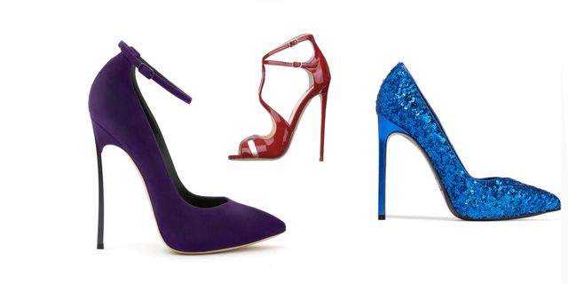 High heels, Purple, Basic pump, Fashion, Tan, Sandal, Lavender, Electric blue, Material property, Fashion design, 