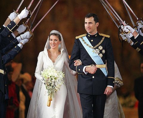 Letizia ortiz abito da on sale sposa