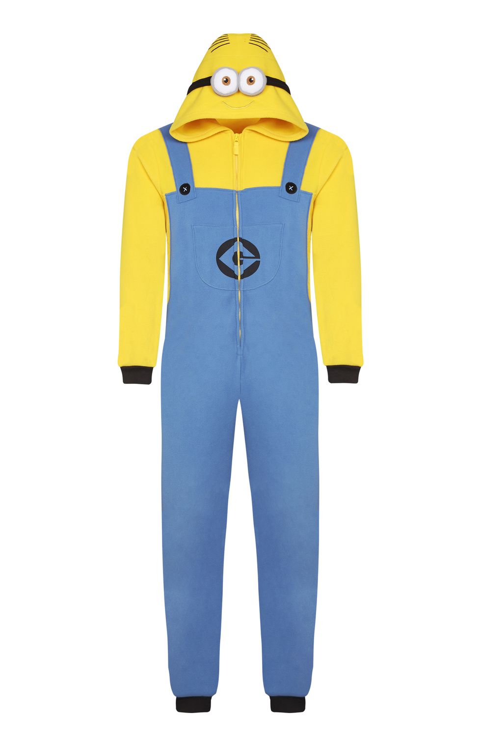 Yellow, Sleeve, Standing, Workwear, Costume design, Costume, Electric blue, Illustration, Overall, Pocket, 