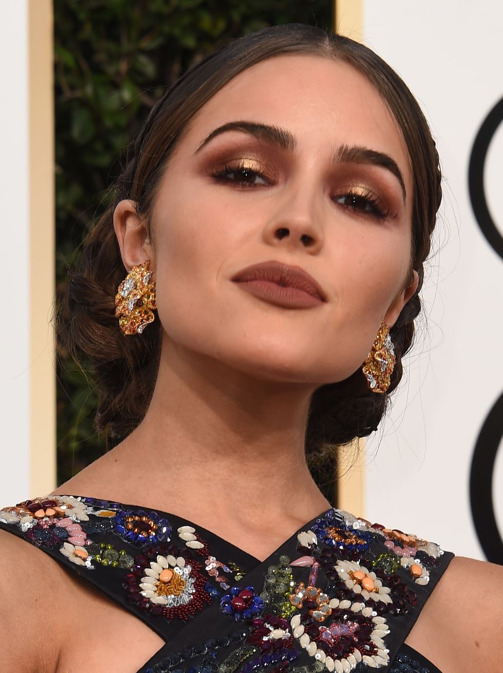 Olivia Culpo arrives at the 74th annual Golden Globe Awards, January 8, 2017, at the Beverly Hilton Hotel in Beverly Hills, California.  / AFP / VALERIE MACON        (Photo credit should read VALERIE MACON/AFP/Getty Images)