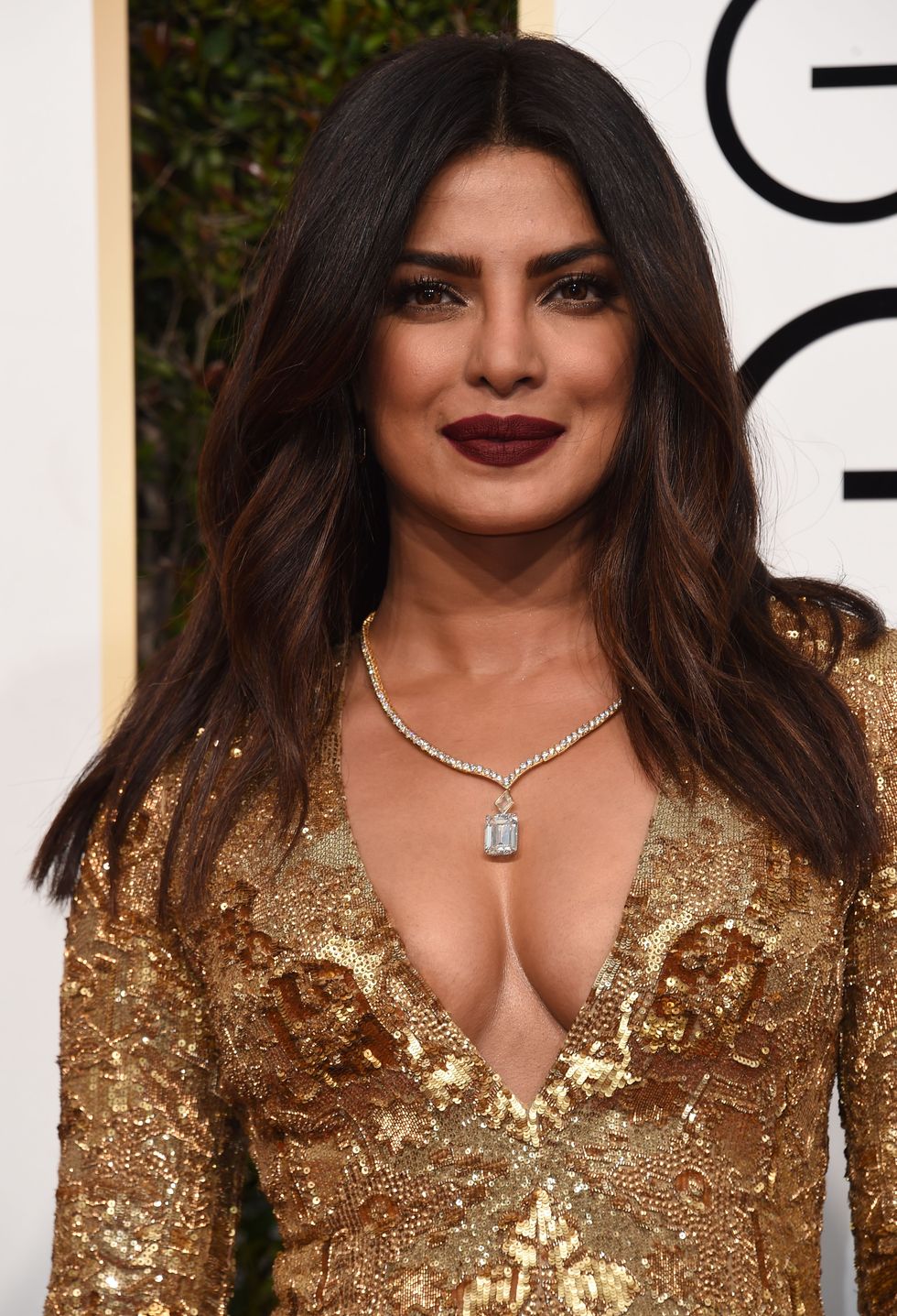 Priyanka Chopra arrives at the 74th annual Golden Globe Awards, January 8, 2017, at the Beverly Hilton Hotel in Beverly Hills, California.  / AFP / Valerie MACON        (Photo credit should read VALERIE MACON/AFP/Getty Images)