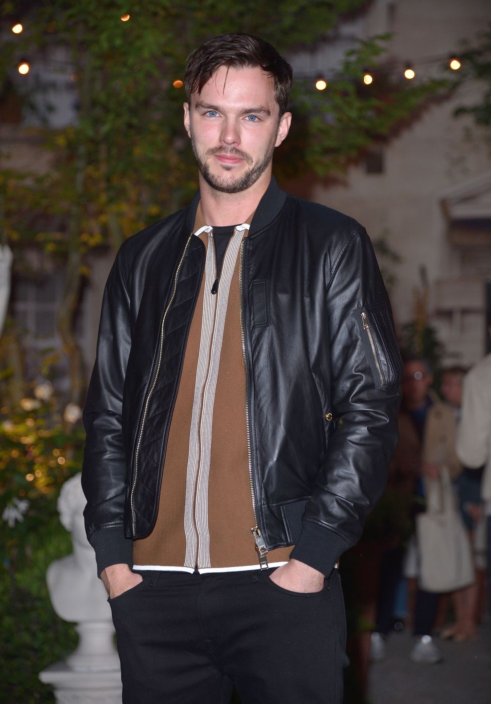 LONDON, ENGLAND - SEPTEMBER 19:  Nicholas Hoult  attends the Burberry show during London Fashion Week Spring/Summer collections 2016/2017 at Makers House on September 19, 2016 in London, United Kingdom.  (Photo by Karwai Tang/WireImage)