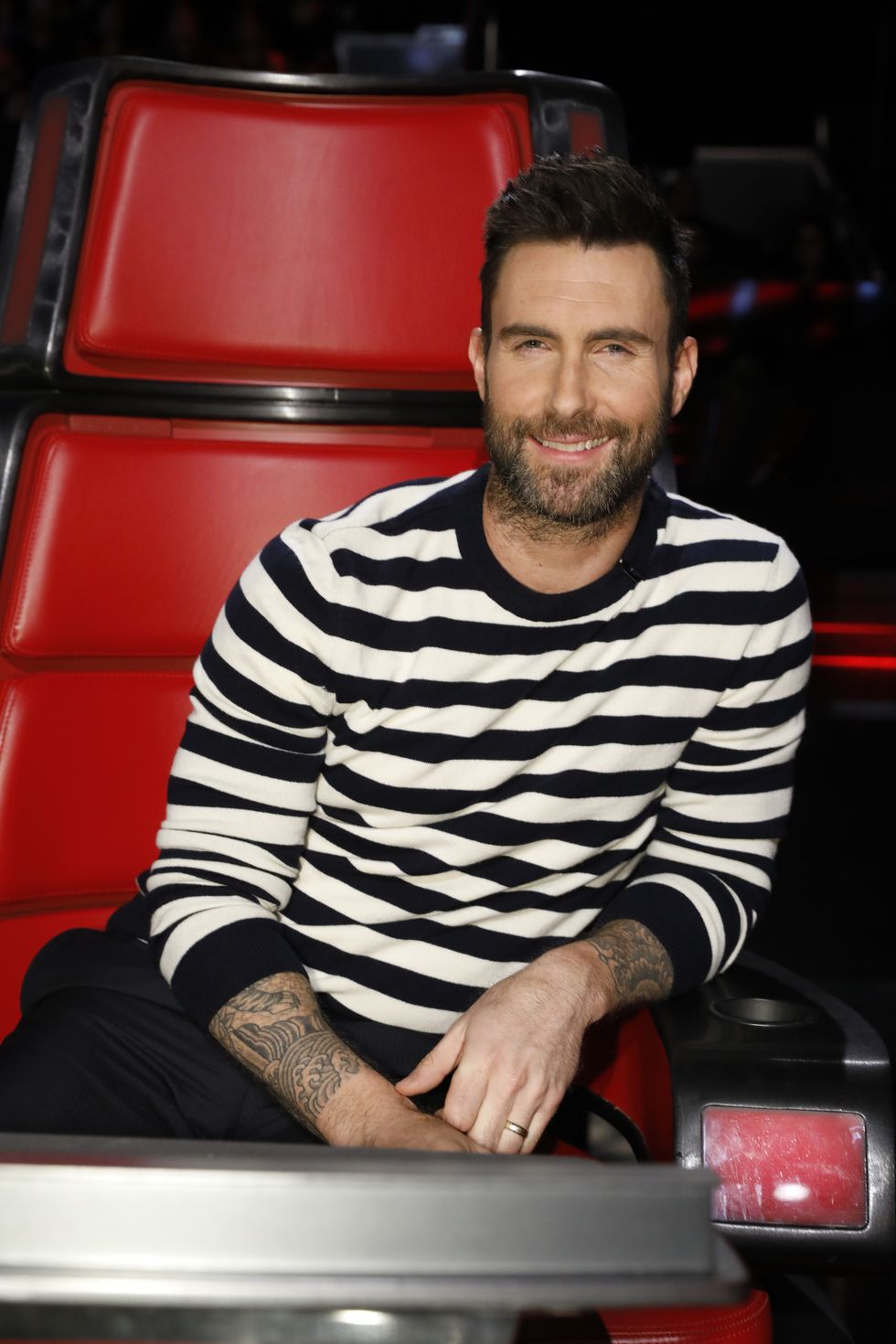 THE VOICE -- "Live Finale"  Episode: 1118A -- Pictured: Adam Levine -- (Photo by: Trae Patton/NBC/NBCU Photo Bank via Getty Images)