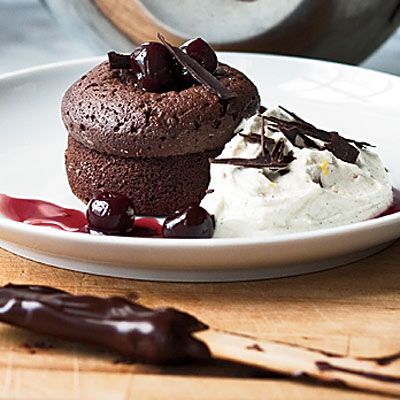 <p>These individual cakes are topped with mascarpone cream instead of whipped cream and given luscious brandied cherries instead of jarred.</p><p><b>Recipe: </b><a href="http://www.delish.com/recipefinder/warm-chocolate-cakes-mascarpone-cream-recipe"><b>Warm Chocolate Cakes with Mascarpone Cream</b></a></p>