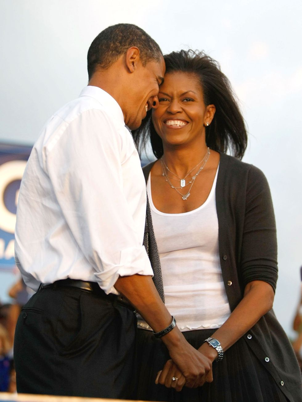 <p>Durante la campagna presidenziale a Miami, Florida, 21 ottobre 2008. <br></p>