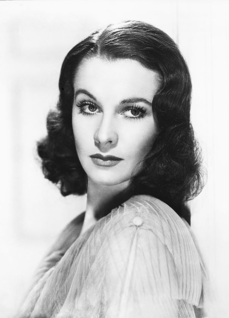 Headshot of Vivien Leigh (1913-1967), British actress, in a studio portrait, against a white background, circa 1940. (Photo by Silver Screen Collection/Getty Images)