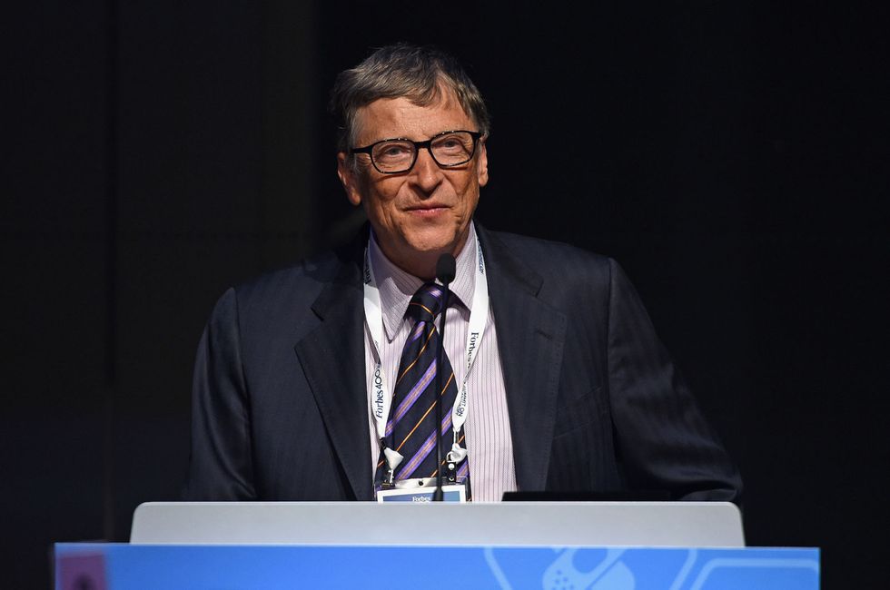 NEW YORK, NY - JUNE 03:  Bill Gates speaks during the Forbes' 2015 Philanthropy Summit Awards Dinner on June 3, 2015 in New York City.  (Photo by Dimitrios Kambouris/Getty Images)