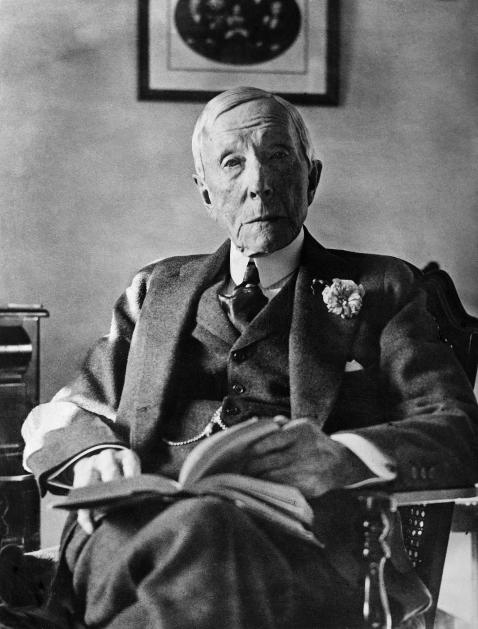 circa 1930:  American philanthropist, John Davison Rockefeller (1839 - 1937).  (Photo by General Photographic Agency/Getty Images)