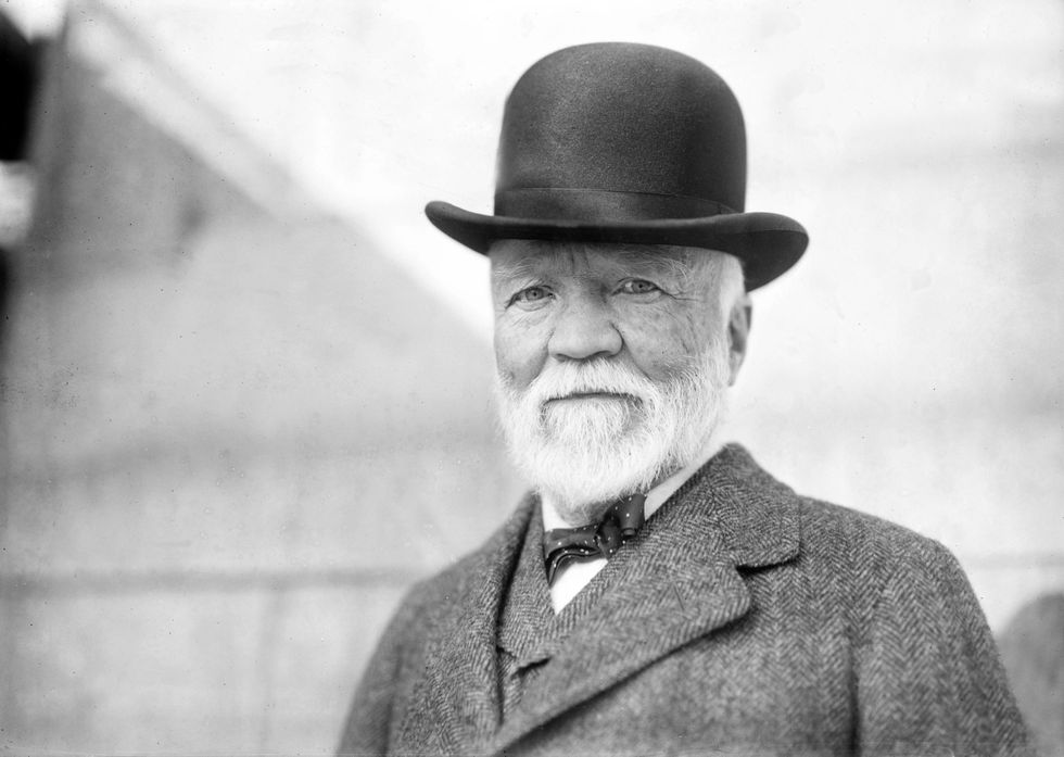 Andrew Carnegie (1835-1919) American industrialist and humanitarian philanthropist, 1913. (Photo by APIC/Getty Images)