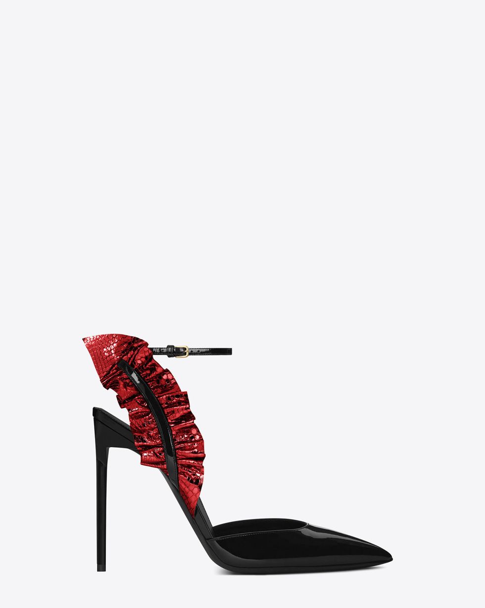 High heels, Sandal, Carmine, Basic pump, Maroon, Court shoe, Foot, Synthetic rubber, Bridal shoe, Wedge, 