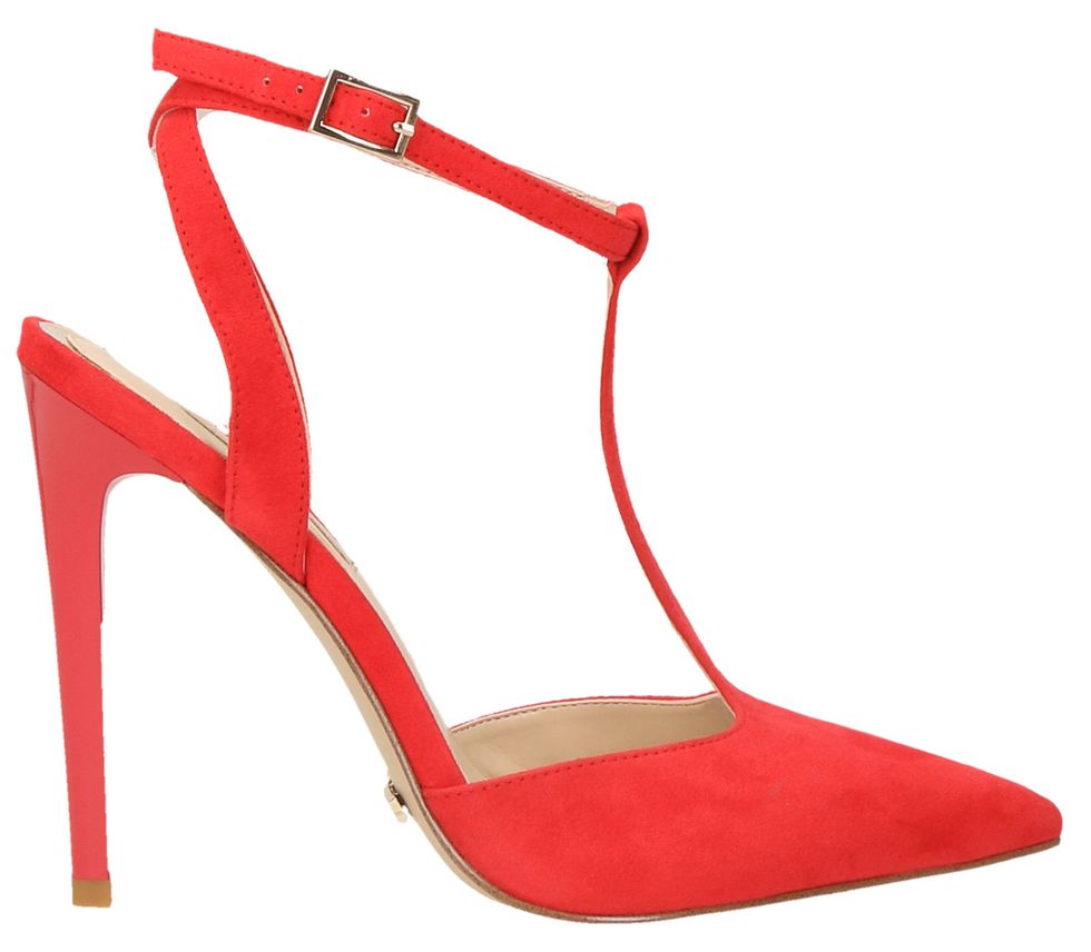 Brown, Red, Sandal, High heels, Carmine, Maroon, Tan, Foot, Beige, Composite material, 