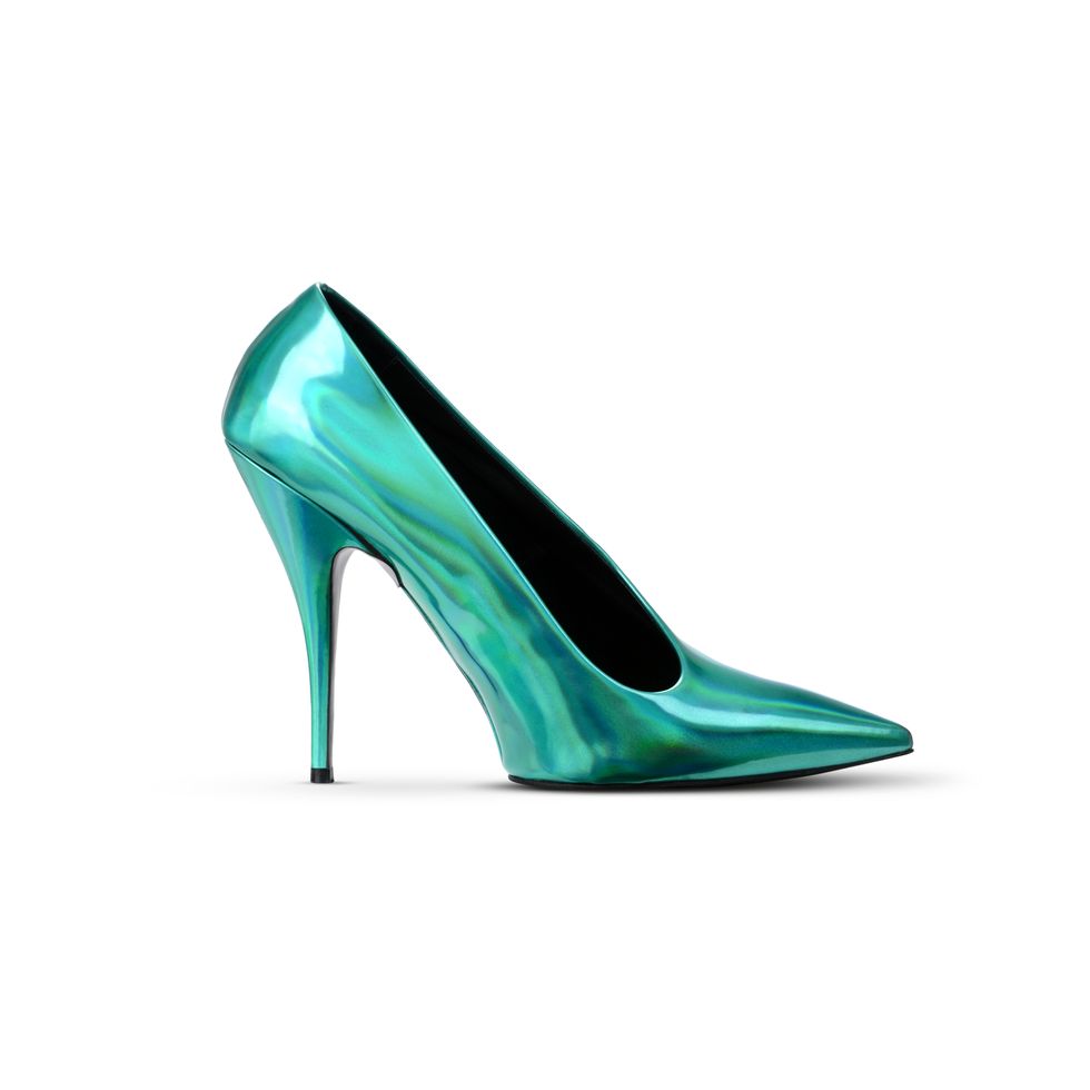 High heels, Teal, Aqua, Basic pump, Turquoise, Court shoe, Dress shoe, Foot, Leather, Sandal, 