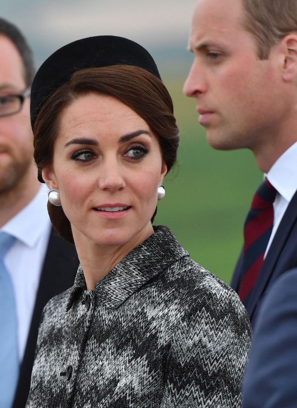 THIEPVAL, FRANCE - JUNE 30:  Catherine, Duchess of Cambridge attends the Somme Centenary commemorations at the Thiepval Memorial on June 30, 2016 in Thiepval, France.  (Photo by Pool/Samir Hussein/WireImage)