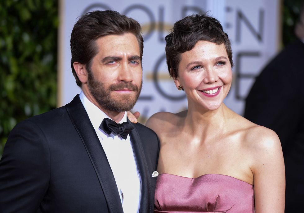 BEVERLY HILLS, CA - JANUARY 11: Actors Jake Gyllenhaal (L) and Maggie Gyllenhaal attend the 72nd Annual Golden Globe Awards at The Beverly Hilton Hotel on January 11, 2015 in Beverly Hills, California.  (Photo by George Pimentel/WireImage)