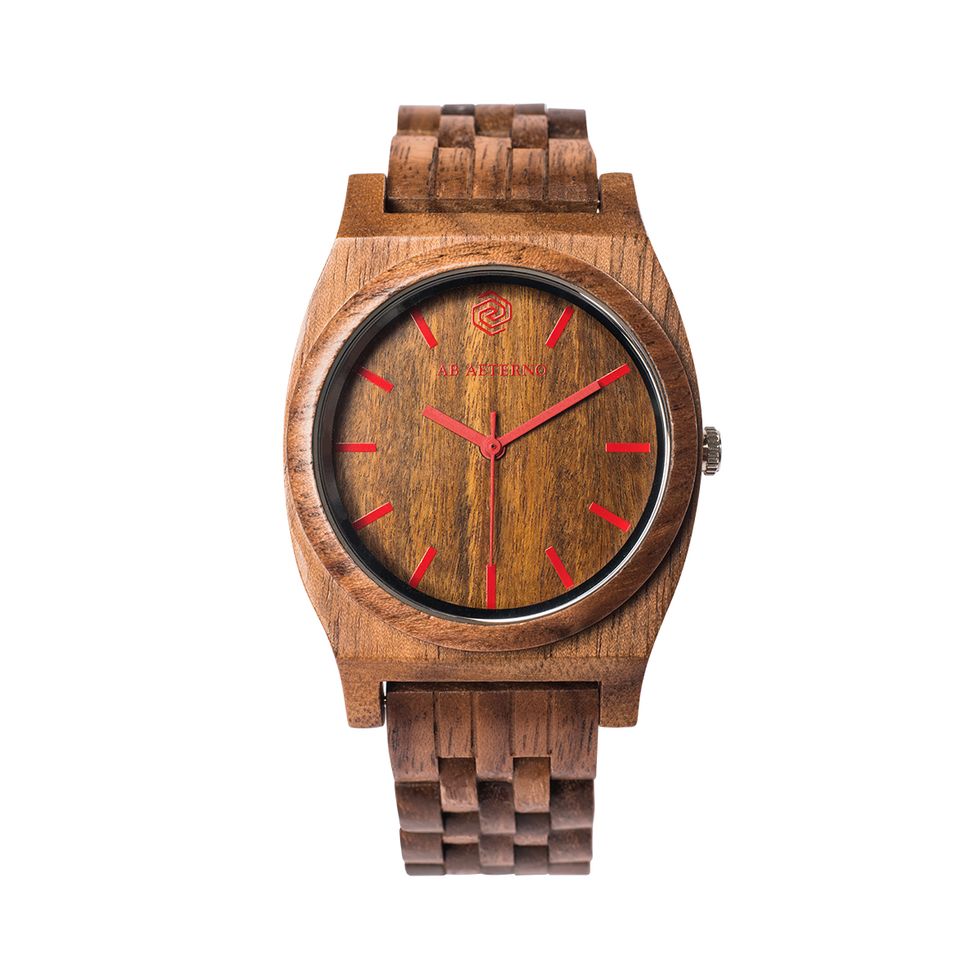 Analog watch, Watch, Watch accessory, Wood, Strap, Beige, Fashion accessory, Brand, Jewellery, 