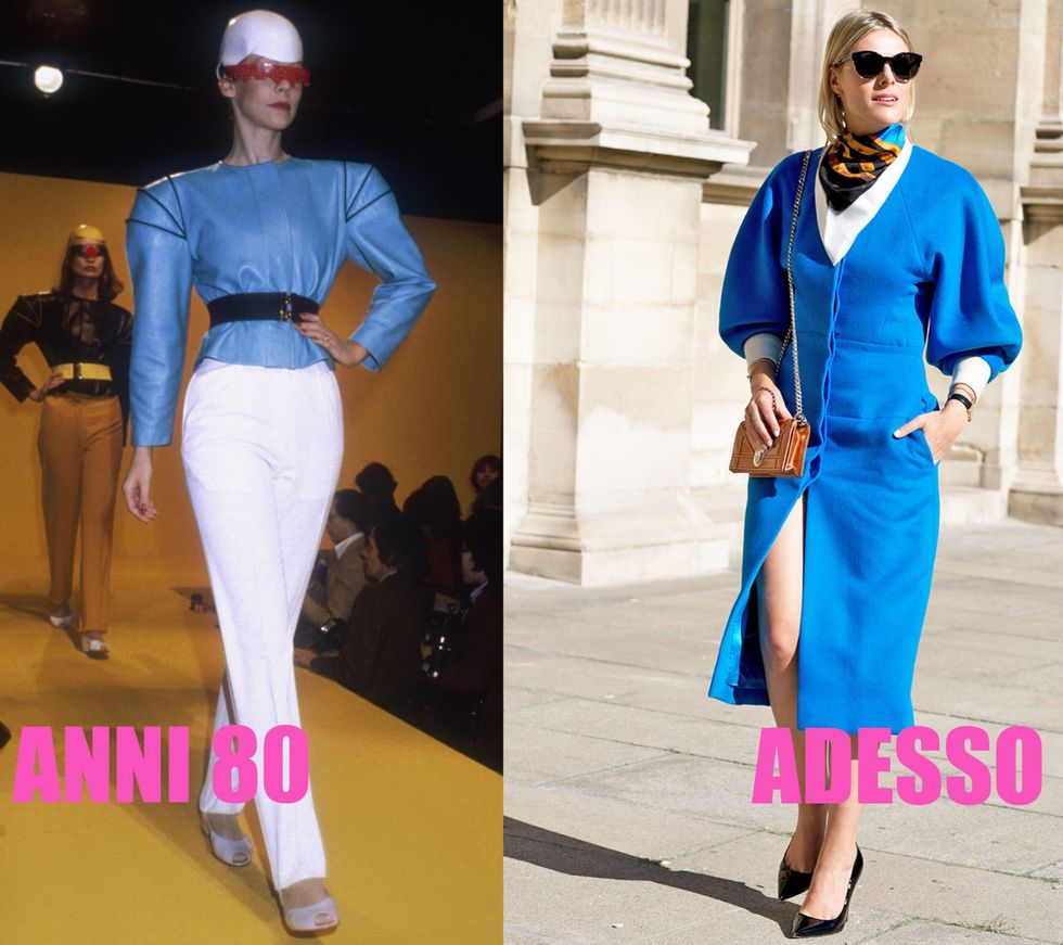 look anni 80 color blocking space