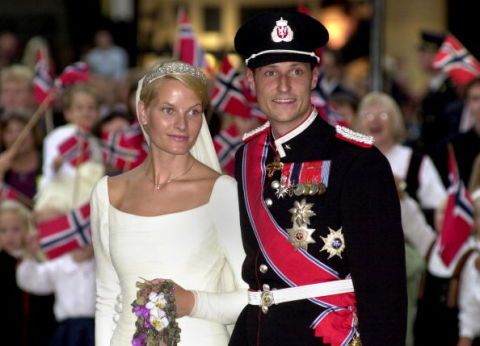 <p>Mette-Marit Tjessem Hoiby Princess of Norway met Prince Haakon at the Quart Festival, Norway's largest rock festival, during a garden party in 1996. Fate brought them together three years later and they were married on August 25, 2001.</p>