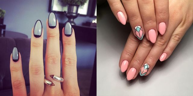 geometric nail art instagram