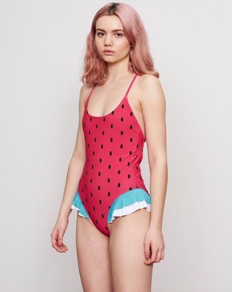 <p><a href="http://www.lazyoaf.com/lazy-oaf-watermelon-swimsuit-4" target="_blank">£58</a></p>