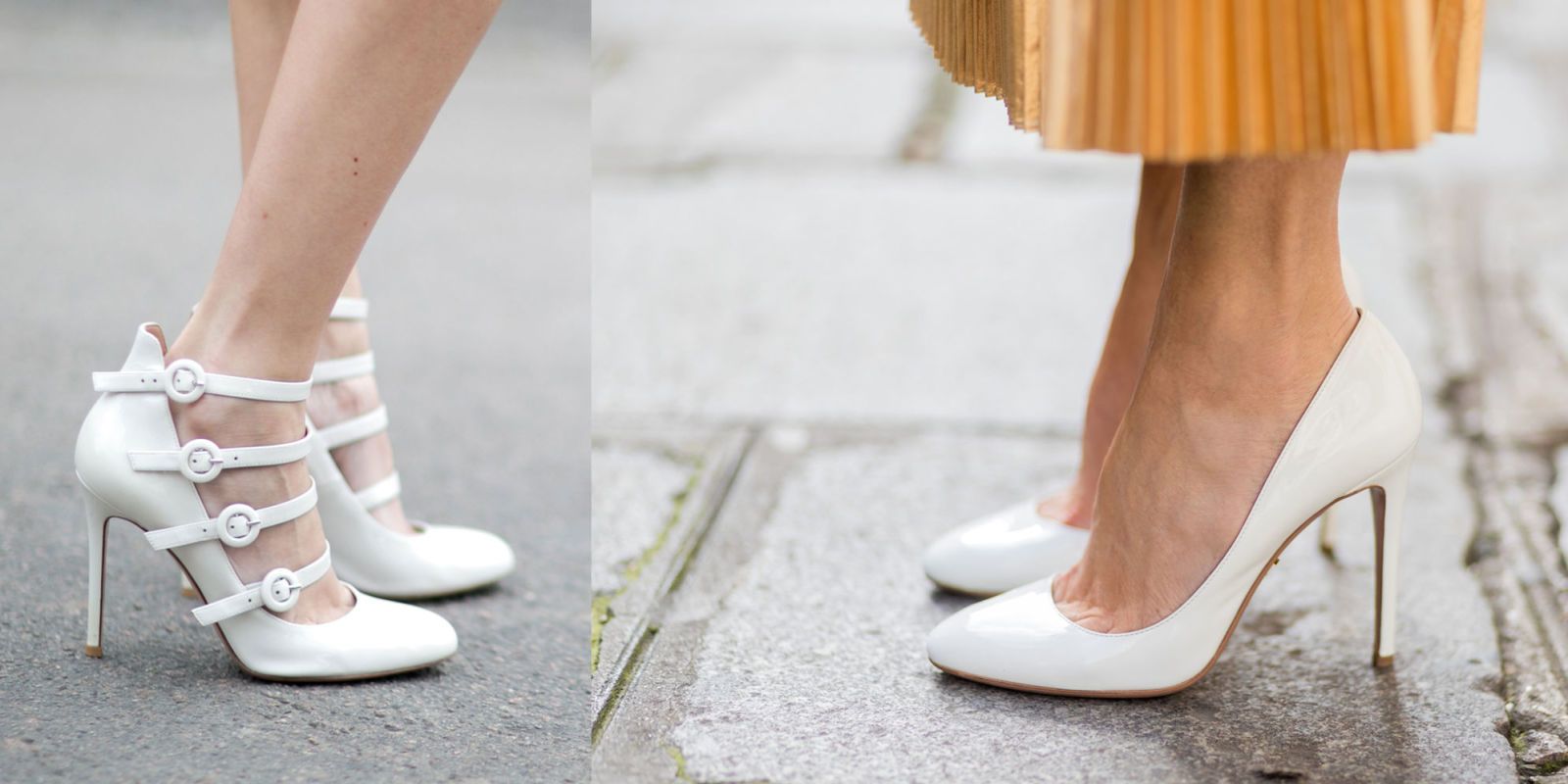 scarpe bianche eleganti ragazza