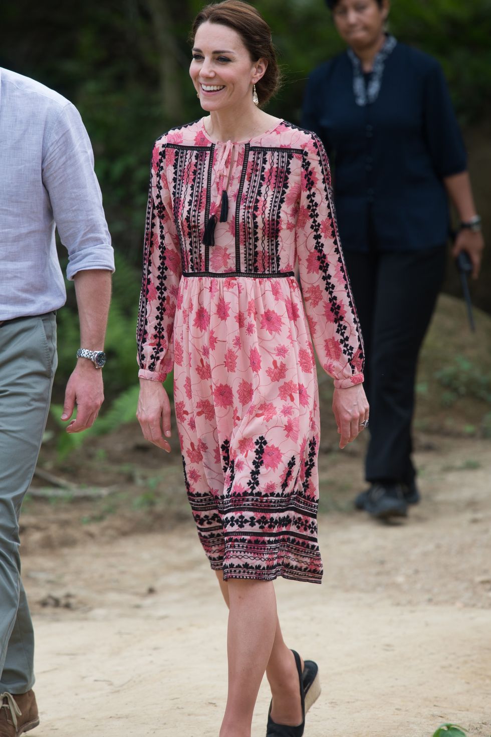 Catherine, Duchess of Cambridge, wearing casual clothes.