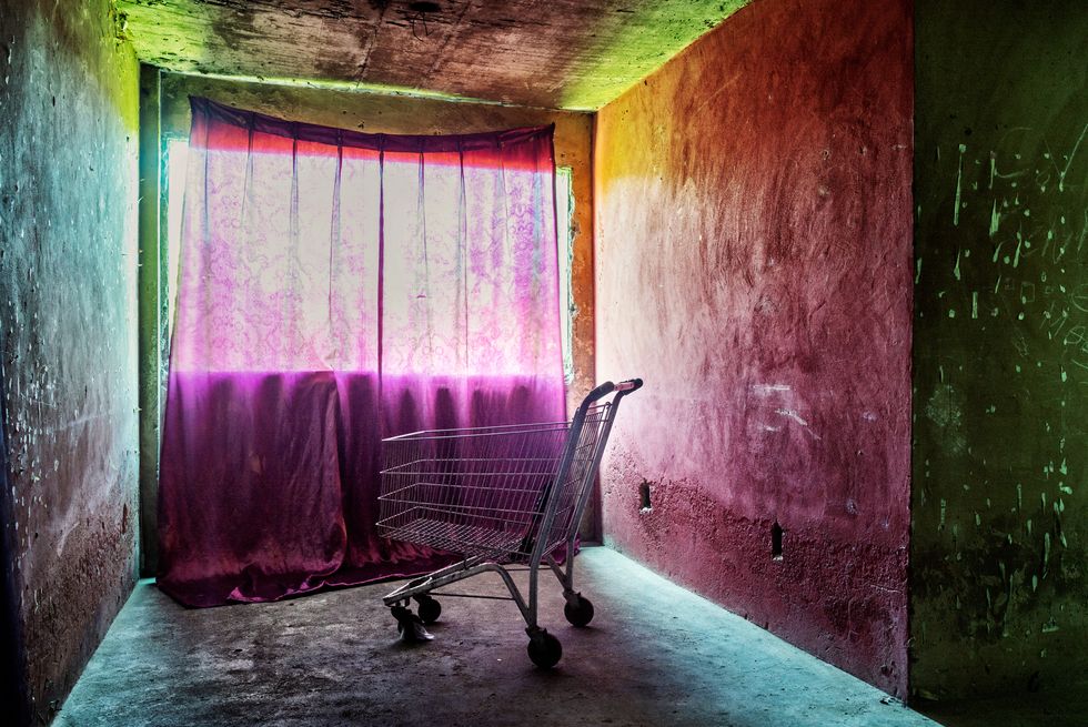 Pink, Red, Wall, Purple, Magenta, Room, Chair, Architecture, Furniture, Textile, 