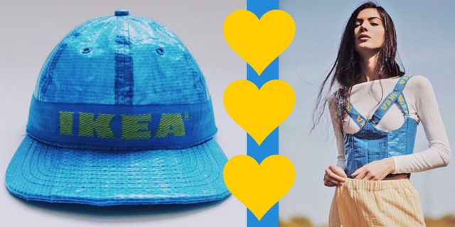 Con la borsa blu Frakta dell'Ikea ci si possono fare tantissime cose, specialmente di moda: oltre a Balenciaga ci sono nel mondo tantissimi creativi che hanno saputo interpretare il simbolo dell'azienda svedese.