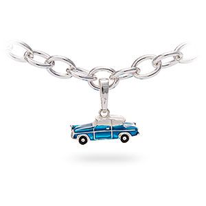 Pendant, Fashion accessory, Necklace, Jewellery, Silver, Vehicle, Chain, Metal, Car, Body jewelry, 