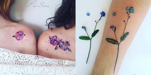 tatuaggi fiori veri