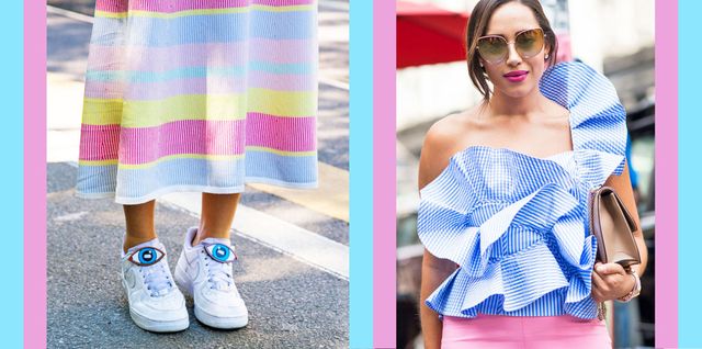Gli abbinamenti moda per l'estate 2017 vogliono il rosa e l'azzurro: non importa se sei una tutta sneakers e t-shirt o romantica da maxi volant, qui ce n'è per tutte!