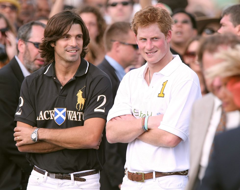 NEW YORK - MAY 30:  Professional Polo Player Nacho Figueras and Prince Harry attend the awards ceremony following the 2009 Veuve Clicquot Manhattan Polo Classic on Governors Island on May 30, 2009 in New York City.  (Photo by Michael Loccisano/Getty Images)