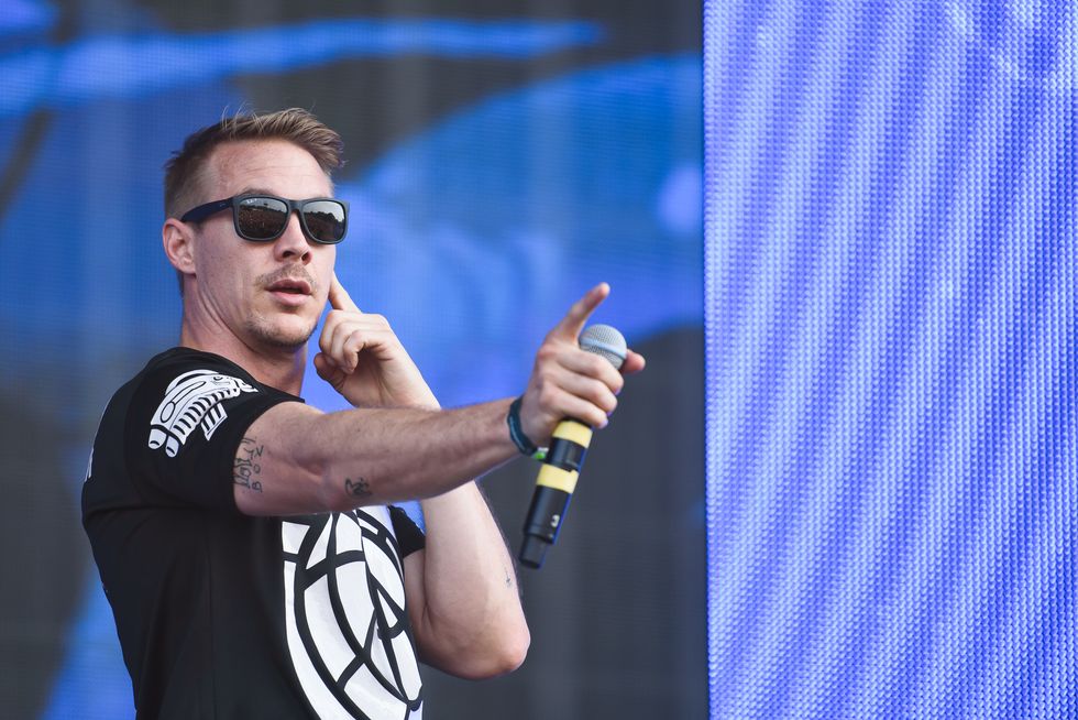 LONDON, ENGLAND - JULY 03:  Diplo of Major Lazer performs on Day 1 of the New Look Wireless Festival at Finsbury Park on July 3, 2015 in London, England.  (Photo by Joseph Okpako/Redferns via Getty Images)