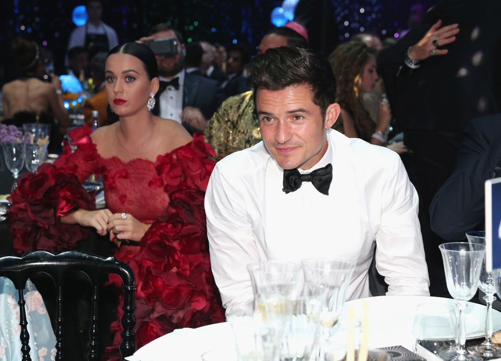 CAP D'ANTIBES, FRANCE - MAY 19: Musician Katy Perry and Actor Orlando Bloom attend the amfAR's 23rd Cinema Against AIDS Gala at Hotel du Cap-Eden-Roc on May 19, 2016 in Cap d'Antibes, France.  (Photo by Gisela Schober/Getty Images for amfAR )