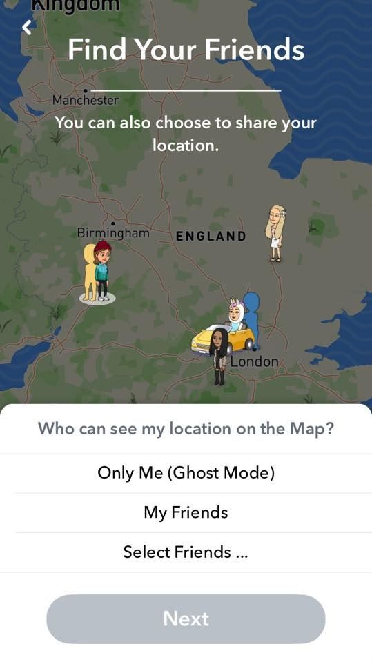 snapchat snap map