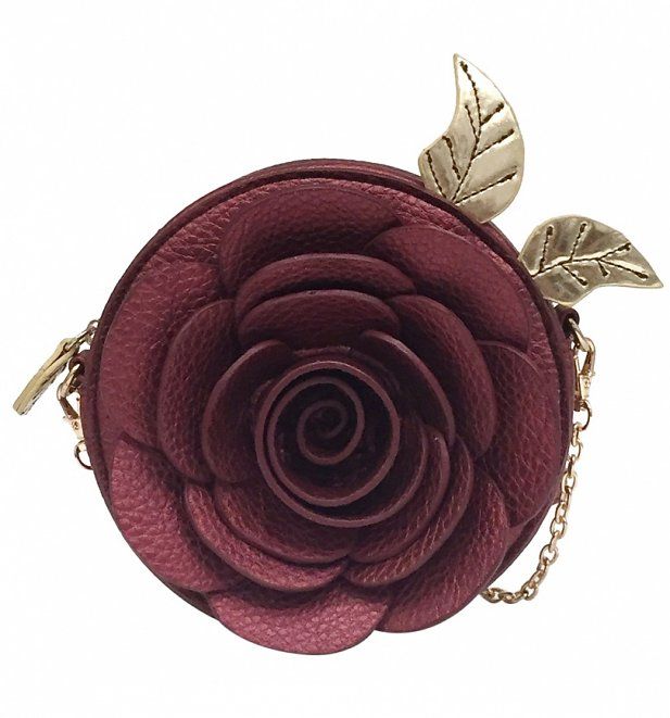 Maroon, Purple, Coin purse, Violet, Fashion accessory, Magenta, Rose, Plant, Flower, Bag, 