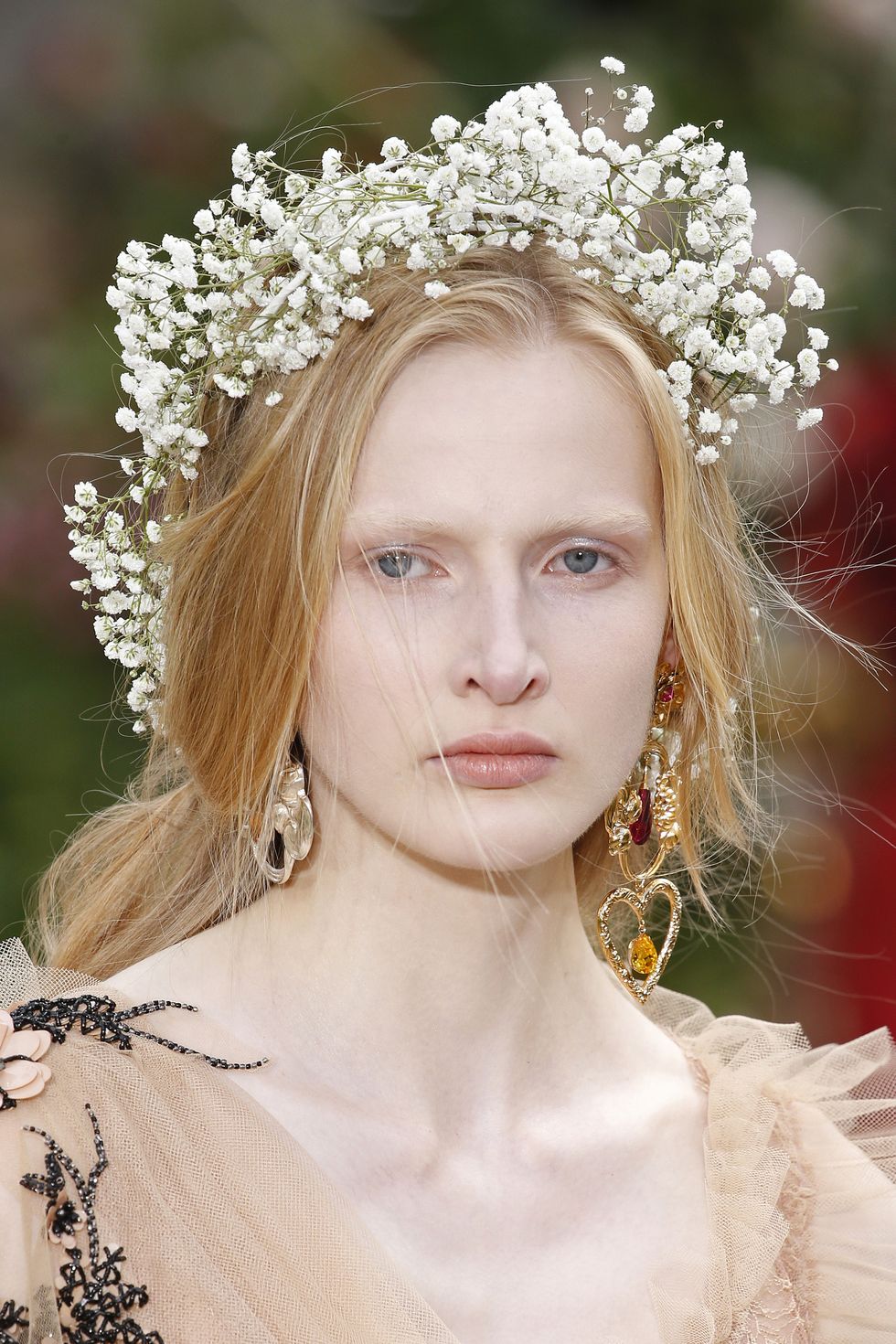 Beauty Detail during the Rodarte Haute Couture Fall/Winter 2017-2018 show as part of Haute Couture Paris Fashion Week on July 2, 2017 in Paris, France.