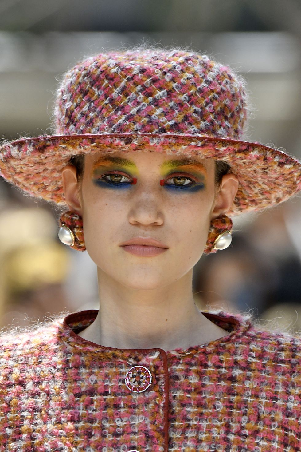 PARIS, FRANCE - JULY 04: A model walks the runway during the Chanel Haute Couture Fall/Winter 2017-2018 show as part of Haute Couture Paris Fashion Week on July 4, 2017 in Paris, France. (Photo by Victor VIRGILE/Gamma-Rapho via Getty Images)
